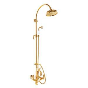 Cây sen tắm bằng đồng thau mạ vàng  Everest MV01