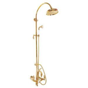 Cây sen tắm bằng đồng thau mạ vàng  Everest MV01