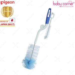 Cây súc rửa bình sữa và núm vú Pigeon bằng ny-lon - tay xoay 2 chiều