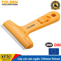 Cây sủi cán ngắn Tolsen 150mm vệ sinh tường dụng cụ sủi sơn siêu sắc (Kèm 3 lưỡi dao) - Tiêu chuẩn xuất khẩu châu Âu