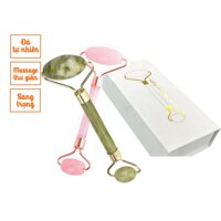 Cây thanh lăn dụng cụ massage mặt thư giãn - Thanh lăn mát xa mặt, mắt nâng cơ trẻ hóa - Hồng Super Premium