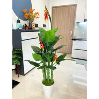 Cây thiên điểu giả cao 1,4m- Cây giả trang trí