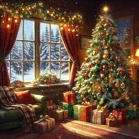 Cây Thông Noel 1m5, 1m8, 2m1,Tán Dày Đầy Đủ Phụ Kiện - Cây Thông Trang Trí Giáng Sinh