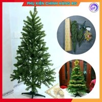 Cây thông noel 1m8 trang trí phòng khách công ty ngoài trời đón giáng sinh giá rẻ tặng ngôi sao đỉnh và 4 dây kim tuyến