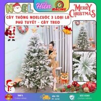 Cây thông noel 2m CƯỚC 3 LOẠI LÁ PHỦ TUYẾT - CÂY TREO trang trí mùa giáng sinh ( LP-PM-6.6HS )