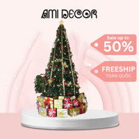 CÂY THÔNG NOEL 2M1 kèm Phụ kiện cây thông trang trí giáng sinh tán dày đẹp hàng chất lượng cao