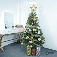 Cây Thông Noel 3 Loại Lá Gắn Trái Thông 1m8 và 1m5, Hàng Loại Đẹp Tặng Kèm Phụ Kiện