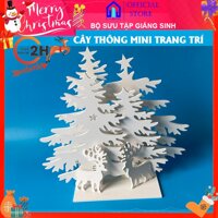 Cây thông Noel mini đẹp giá rẻ để bàn trang trí Giáng Sinh hoặc trang trí tiểu cảnh