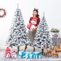 Cây Thông Noel Phủ Tuyết Trang Trí Noel Giáng Sinh 1m2,1m5, 1m8 Hàng Việt Nam Cao Cấp
