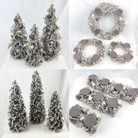 Cây thông Noel, vòng hoa, đồ trang trí Giáng sinh xuyên biên giới, Mặt dây chuyền, vòng nến, trang trí lễ hội Âu Mỹ, cành cây, đồ thủ công bằng gỗ