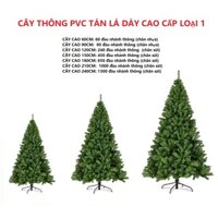 Cây Thông Xanh Noel Giáng Sinh Tặng Dây Kim Tuyến KG001