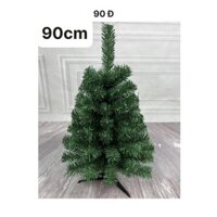 Cây Thông Xanh Noel/ Giáng Sinh 90CM - Tặng 2 dây kim tuyến NL055
