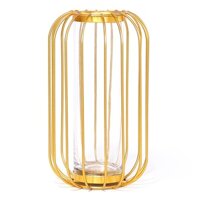 Cây thủy canh Sắp xếp hoa Khung nhà Trang trí sân vườn Quà tặng Trang trí Thủ công hiện đại Đèn lồng vàng Hình chậu hoa