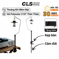 Cây Treo Đèn Cắm Trại Chất Liệu Hợp Kim Nhôm Cao Cấp, Chân Treo Đèn Kẹp Bàn, Cắm Đất Tiện Lợi