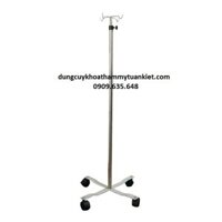 Cây treo dịch truyền inox chân sắt