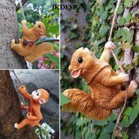 Cây Treo Đồ Trang Trí, Động Vật Điêu Khắc Trang Trí Lớp Trang Trí Dây Leo Tượng Sóc, Họa Tiết Động Vật Khỉ Cây Leo Thực Tế Treo Tượng