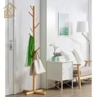 Cây treo quần áo - cây móc đồ 100% gỗ tự nhiên, kiểu dáng phong cách-6868