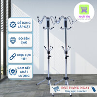 Cây Treo Quần Áo Inox Móc Đôi Cây Treo Đồ Chịu Tải 35KG Thiết Kế Thông Minh Đa Năng Treo Đồ Tiện Lợi