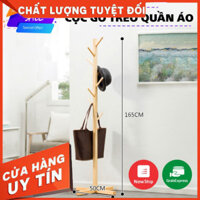 Cây Treo Quần Áo, Mũ, Túi Xách Đứng Nội Thất Bằng Gỗ Kiểu Hàn