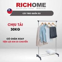 Cây Treo Quần Áo RICHOME HA143. Sào Phơi Đồ Khung Thép Không Rỉ Tiện Lợi, Dễ Dàng Tháo Lắp – Nội thất gia dụng