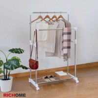 Cây treo quần áo, sào phơi đồ khung thép không rỉ tiện lợi, dễ dàng tháo lắp RICHOME HA145