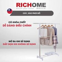 Cây Treo Quần RICHOME HA144. Sào Phơi Đồ Khung Thép Không Rỉ Tiện Lợi, Dễ Dàng Tháo Lắp – Nội thất gia dụng