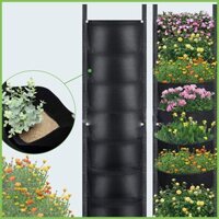 Cây trồng vườn dọc 7 túi Giá trồng cây treo tường Chống rò rỉ Sân vườn dọc cho phòng khách Phòng bếp gác mái gelhvn