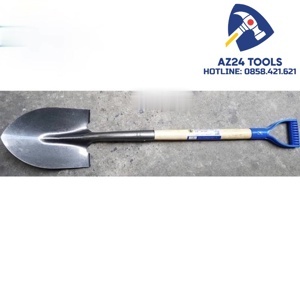 Cây xẻng nhọn cán gỗ tay cầm C-MART A0704P 1020mm