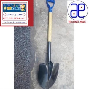 Cây xẻng nhọn cán gỗ tay cầm C-MART A0704P 1020mm