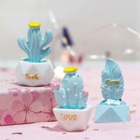 Cây Xương Rồng mini Bằng Nhựa resin Dễ Thương Để Bàn Trang Trí