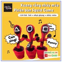 Cây Xương Rồng phiên bản Squid Game Nhồi Bông Có Nhạc Biết Nhảy Biết Múa Nhại Tiếng 120 bài hát Hot Trend