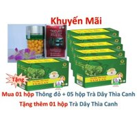 CB 05 hộp Trà Dây Thìa Canh và 01 hộp Tinh dầu Thông đỏ Tâm Lan tặng thêm 01 hộp Trà Dây Thìa Canh
