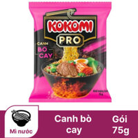 CB 15 GÓI MÌ KOKOMI PRO VỊ BÒ CAY GÓI 75GR 40858