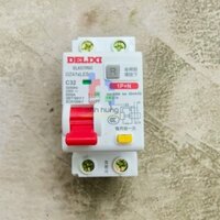 CB-Aptomat 32A RCBO DELIXI chống giật, chống quá tải, chống chập cháy rò điện