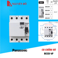 CB chống rò, aptomat chống rò Panasonic RCCB 4P 25A - 63A BBDR42530HV/BBDR43230HV/BBDR44030HV/BBDR46330HV với độ bền cao