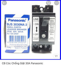 CB cóc chống giật 30A 30mA Panasonic