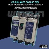 CB KHỐI MCCB Cầu dao điện Aptomat 3 pha 10A.15A.20A.30A
