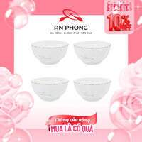 [CB4] COMBO 4 TÔ CANH Mẫu Đơn Trắng - Từ chất liệu sứ cao cấp, hoa văn sang trọng, "chiu lì" | 2068-TOCB04