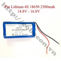 CBM116 Pin Robocon - Pin Sạc Lithium 4S 18650 14.8V-16.8V 2500mah