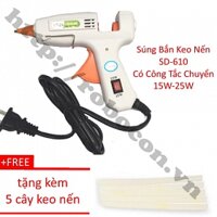 CBM123 Combo Súng Bắn Keo Nến SD-A610 Tặng Kèm 5 Cây Keo Nến 7mm