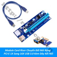CBM200 Module Card Riser Chuyển Đổi Mở Rộng PCI-E 1X Sang 16X kèm cáp USB 3.0