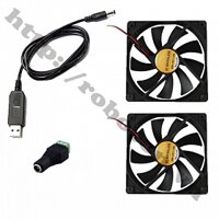 CBM39 Bộ Combo Chế Quạt Mini Chạy Bằng Sạc Dự Phòng DIY