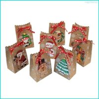 Cby 24 Chiếc Túi Kẹo Giáng Sinh Người Tuyết Bánh Quy Ngày Lễ Sinh Nhật Cung Cấp