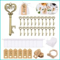 Cby 50 Bộ Dụng Cụ Mở Chai Chìa Khóa Có Thẻ Túi Tiệc Cưới-Mặt Vintage Lưu Niệm Cho Cô Dâu Tắm Khách Trở Lại