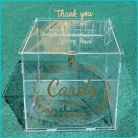 Cby Acrylic Hộp Thiệp Cưới Trong Suốt Hộp Thẻ Nhớ Phong Bì Hộp Đựng Tiền Dự Tiệc