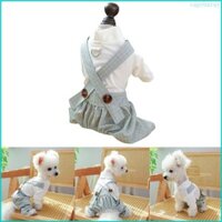 Cby Chó Jumpsuit Cho Chó Nhỏ Kẻ Sọc Cún Con Quần ÁoDog Romper Cho Chó Nhỏ Bé Gái