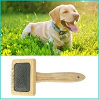 Cby Cho Mèo Bàn Chải Tre Tay Cầm Slicker Lược Chải Lông Loại Bỏ Tóc Rời