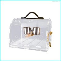 Cby Lồng chim đa chức năng Acrylic Hộp đựng chim trong suốt Lồng chim cho du lịch
