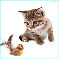 Cby Thú Cưng trêu chọc Đồ Chơi Điện rít Mô Phỏng Chim Đồ Chơi Mèo Con Chirping Chim Đồ Chơi