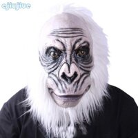 Cc Animal Baboon cho đầu Mũ bảo hiểm khỉ cao su cho trang phục Halloween Pa